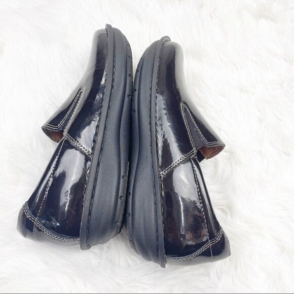 Alegria Oz Choco Patent Leather Slip-On Shoes - Picture 7 of 9
